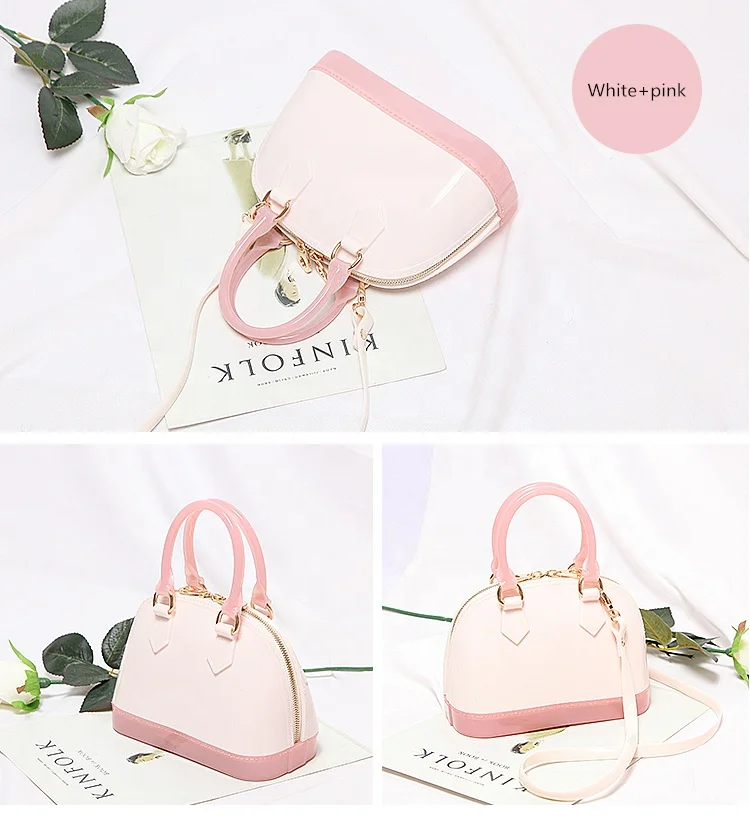 
Wholesale girls candy jelly bags kids cute summer Messenger Shell Bag 