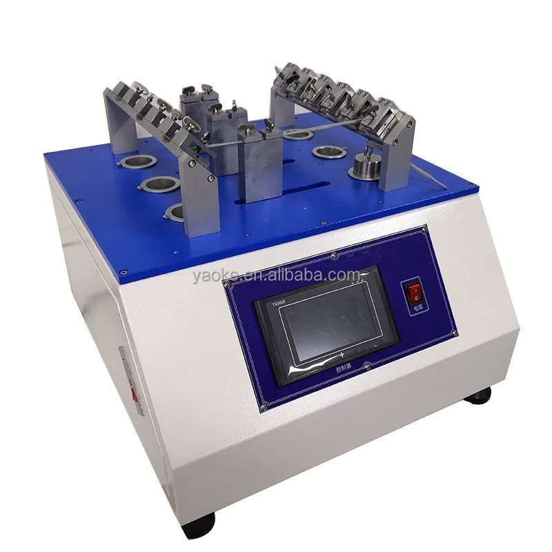 Shoelace and shoe eye wear testing machine/shoe lace eyelet abrasion tester/Eye and strap wear testing