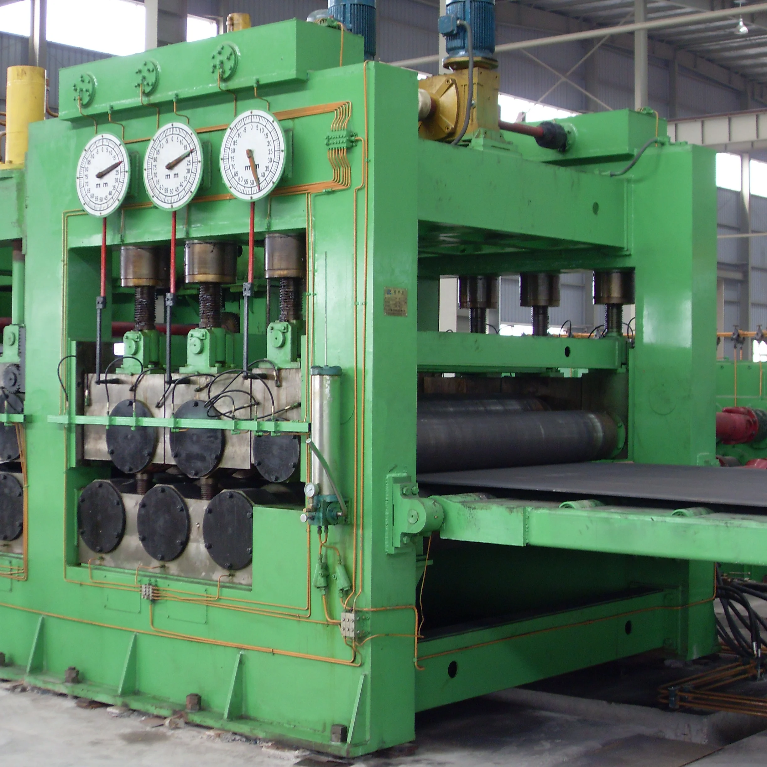 Steel coil flattening leveling rewind coil machine/metal sheet or steel coils leveler,levelling machine