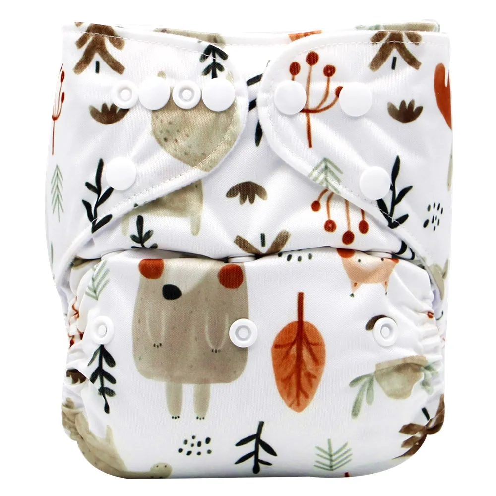 Amazing Baby Cotton Cloth Diapers with Insert Reusable Cloth Nappy