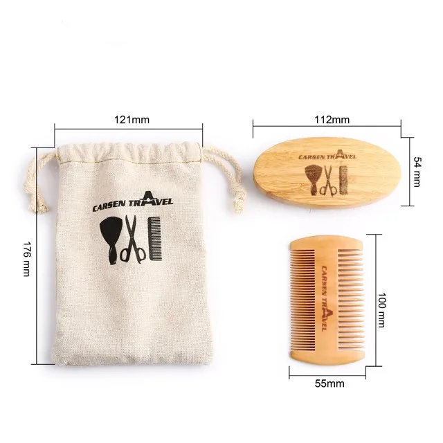 
Best selling men grooming wooden kit comb beard moustache comb 