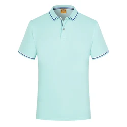 Простая летняя дышащая Простая мужская футболка-поло на заказ