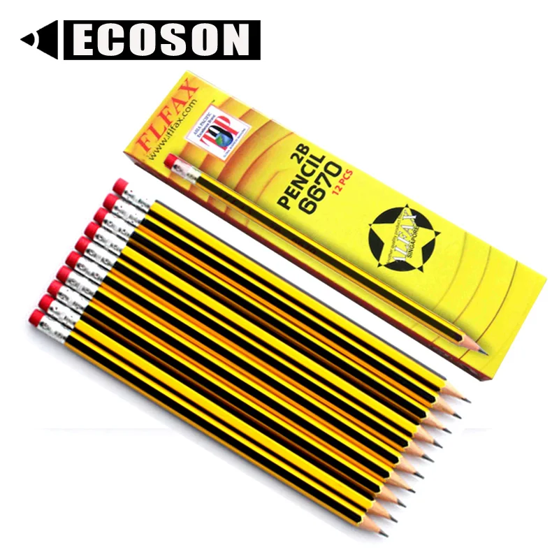 Factory High Quality Promotional Eco-Friendly Professional customized Wooden Graphite sketch pencil set drawing