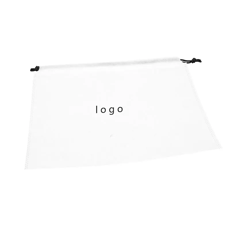 Wholesale Nonwoven Pouch Eco Friendly White Reusable Bags High Quality Nonwoven Drawstring Bag