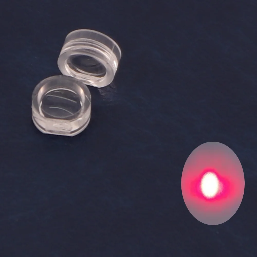 Laser accessories  PMMA  7mm *3.3mm FL 7mm laser focusing lens, laser collimating lens, plastic optical lens Laser prism lenses