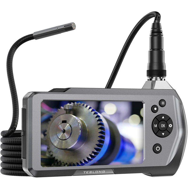 Teslong 3.9mm Single Len Industrial Endoscope With 4.3Inch IPS Display Semi-Rigid Snake Camera Vehicle Videoscope Equipment