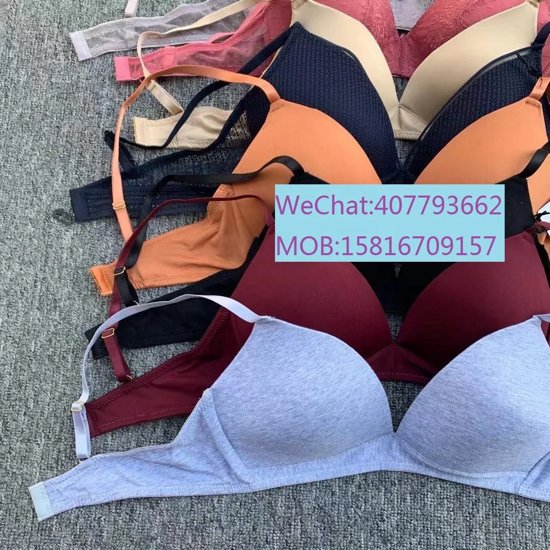 Mixed Japanese Style Sexy Thin Underwear Girl Seamless Comfortable Style Gather Triangle Cup No Steel Ring Bra Brazil