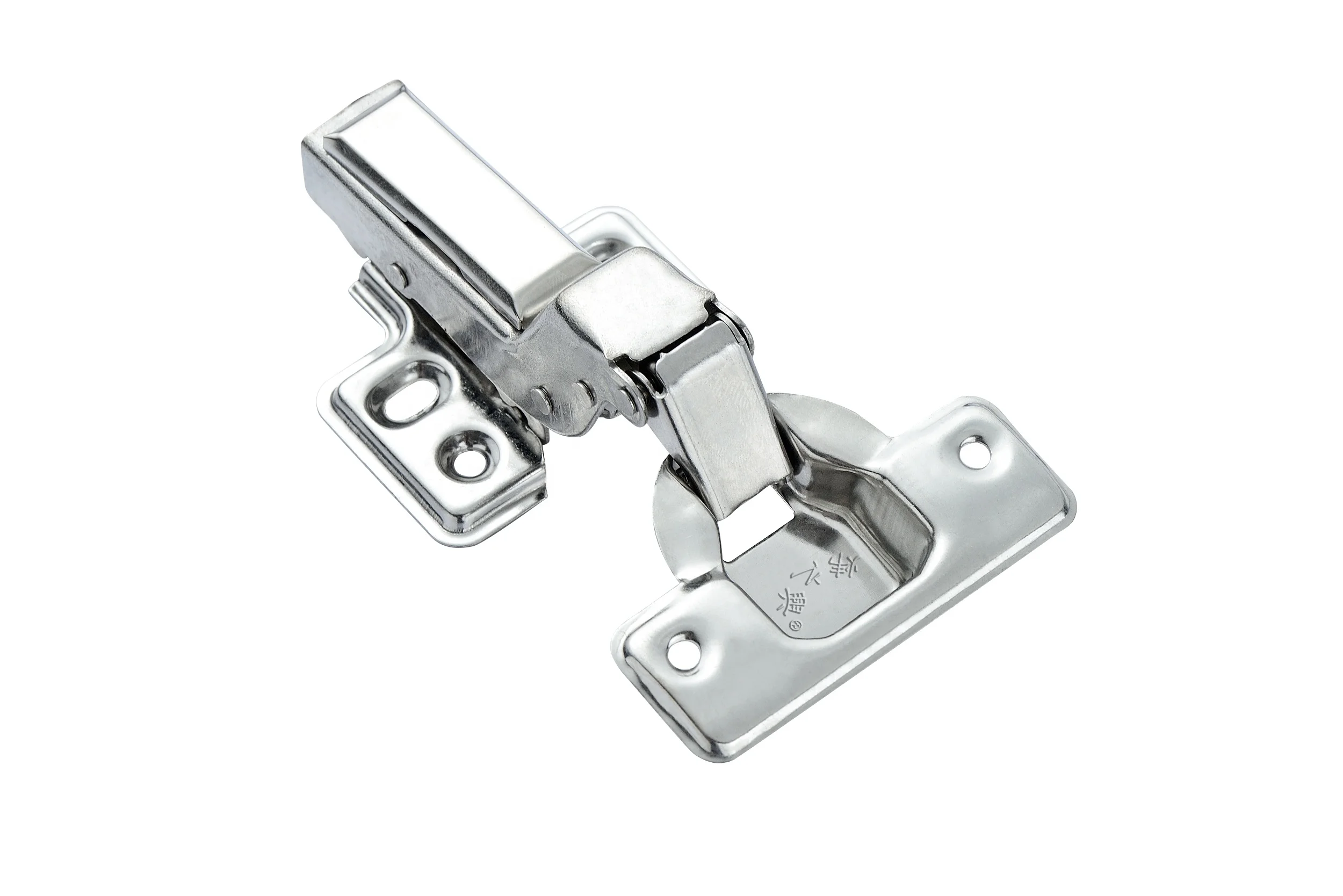 WEIZHIXING Stainless Steel 201 304 Middle Bend Pipe Hinge Hydraulic Cupboard Cabinet Hinge Door Concealed Bending Hinge