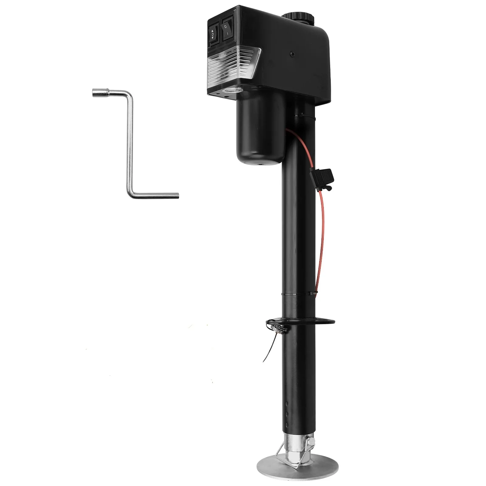 12V DC 3500 lbs. RV Electric Power A-Frame Tongue Jack for Travel Trailer Camper with Drop Leg