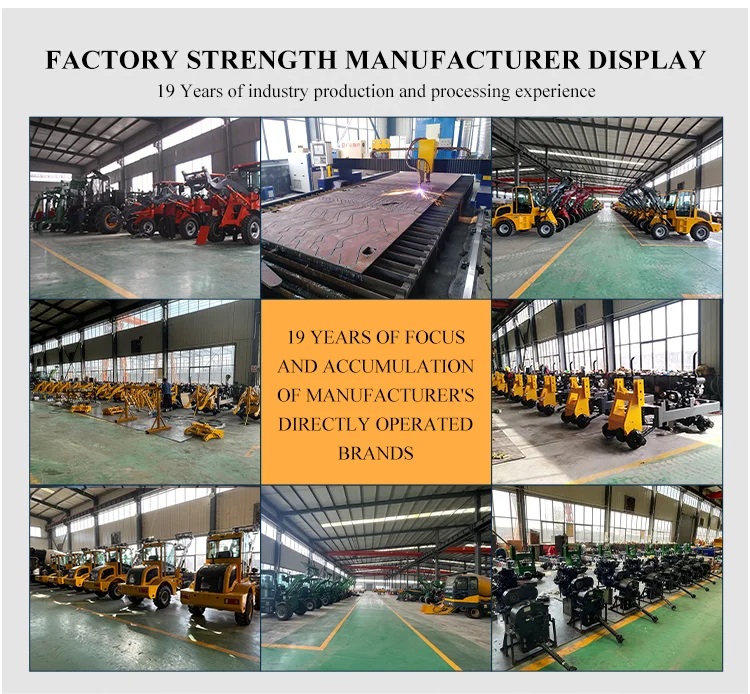Factory Heavy Machine 2ton Hydrostatic Transmission Use Farm Front End Wheel Loader