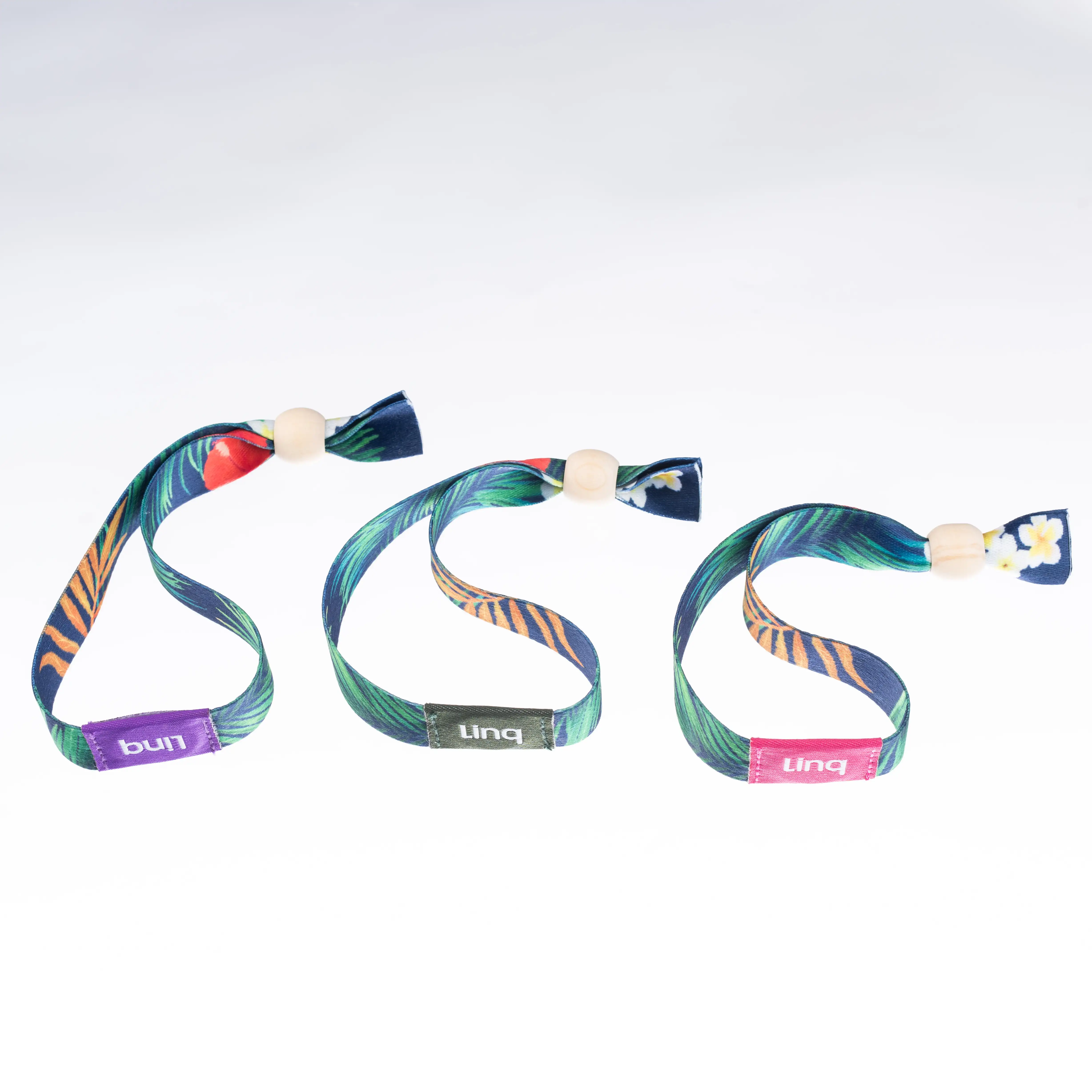 Рекламный сублимационный нейлоновый браслет водонепроницаемый LF 125 кГц RFID TK4100 атласная ткань NFC с замком