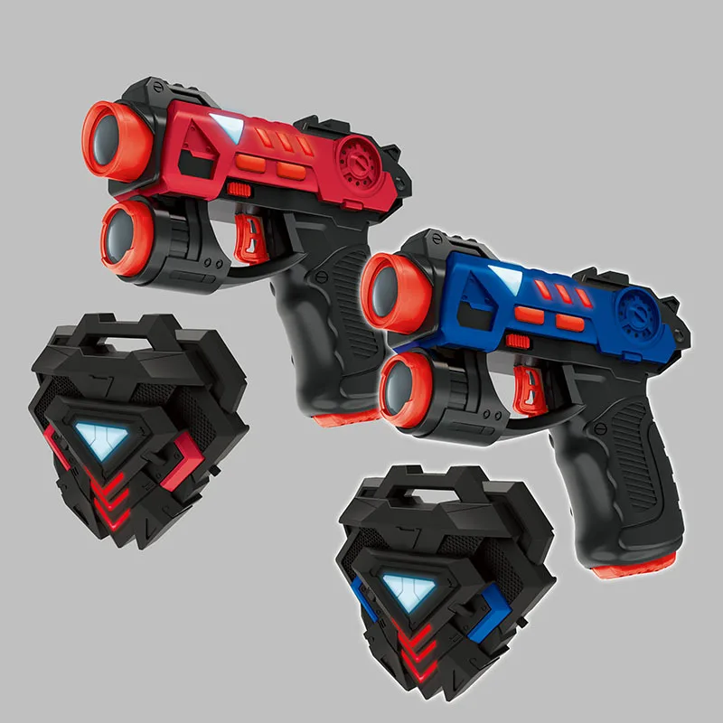 2pcs/set High quality interactive game infrared toy gun for children shooting game gun for boys