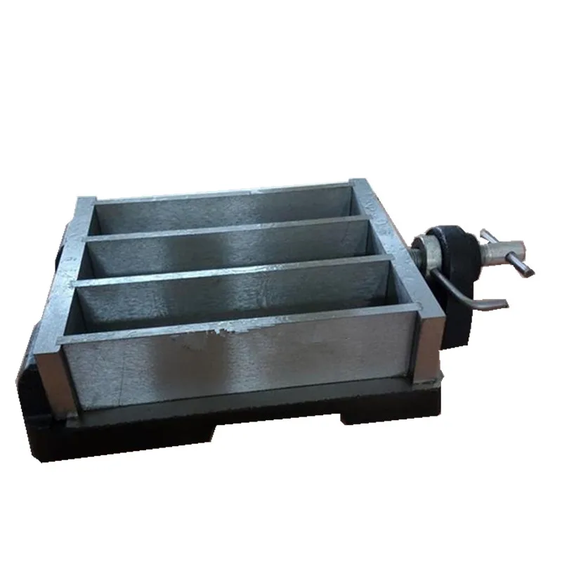 Concrete Three gang prism mould for Lab Mortar Plastic Test Molds Concrete test Mould