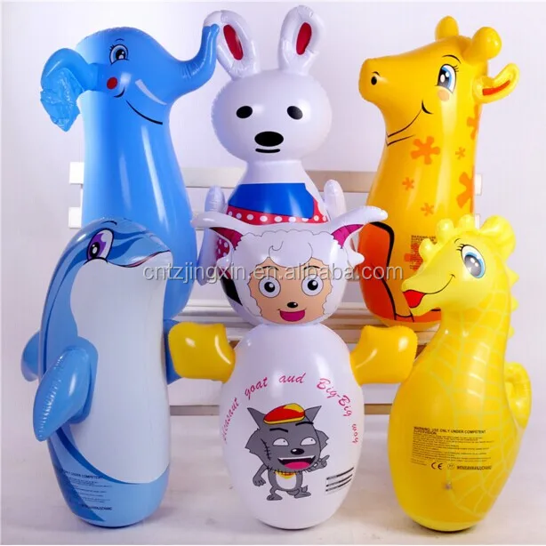 Custom kids inflatable dinosaur punching bag boxing