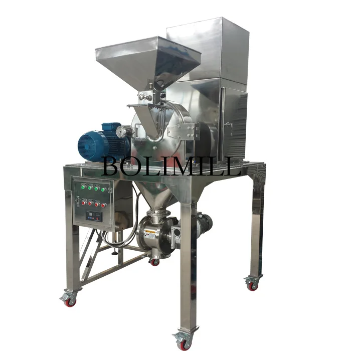 Cardamom grinder grinding machine with dust collecting box