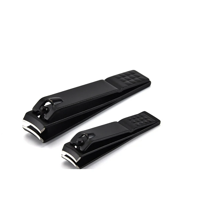Korea Electric 3pcs Black Toe  Slant Nail Clipper Cutter Manicure Sets