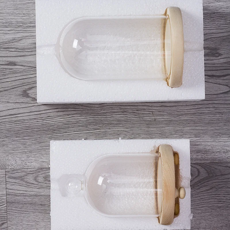 Sale Small Size Glass Dome Cover with Cork Lids