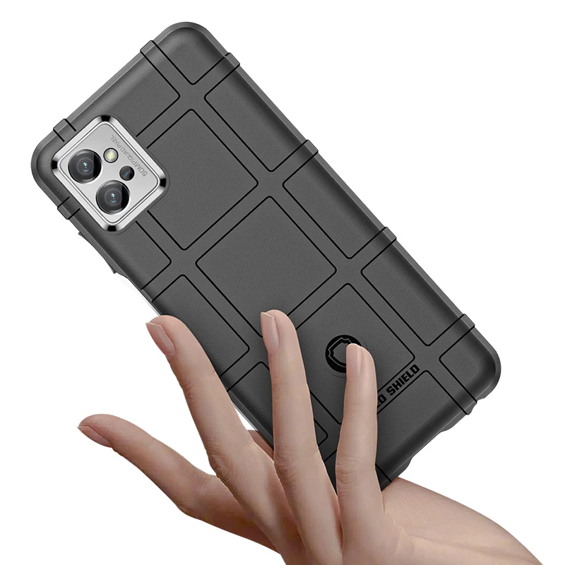 Rugged Shockproof Shield Soft Rubber Armor Case Cover For  Motorola Moto G32