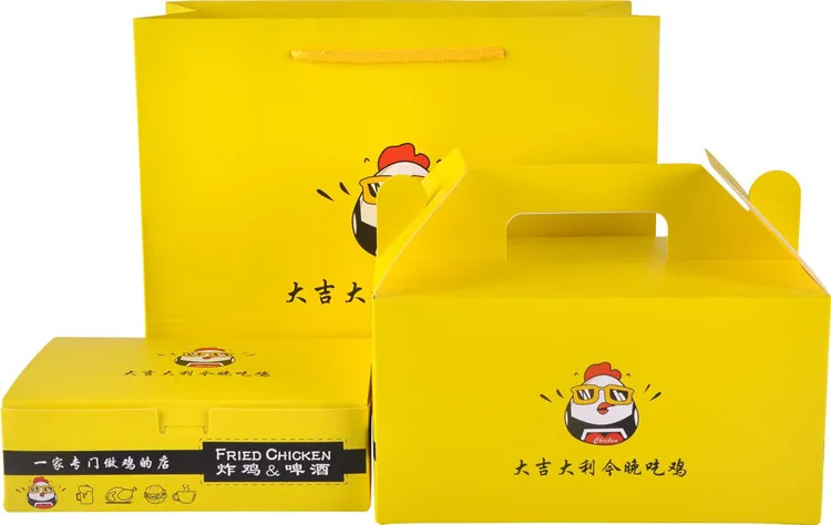 Take away paper packaging  fast foods to go use