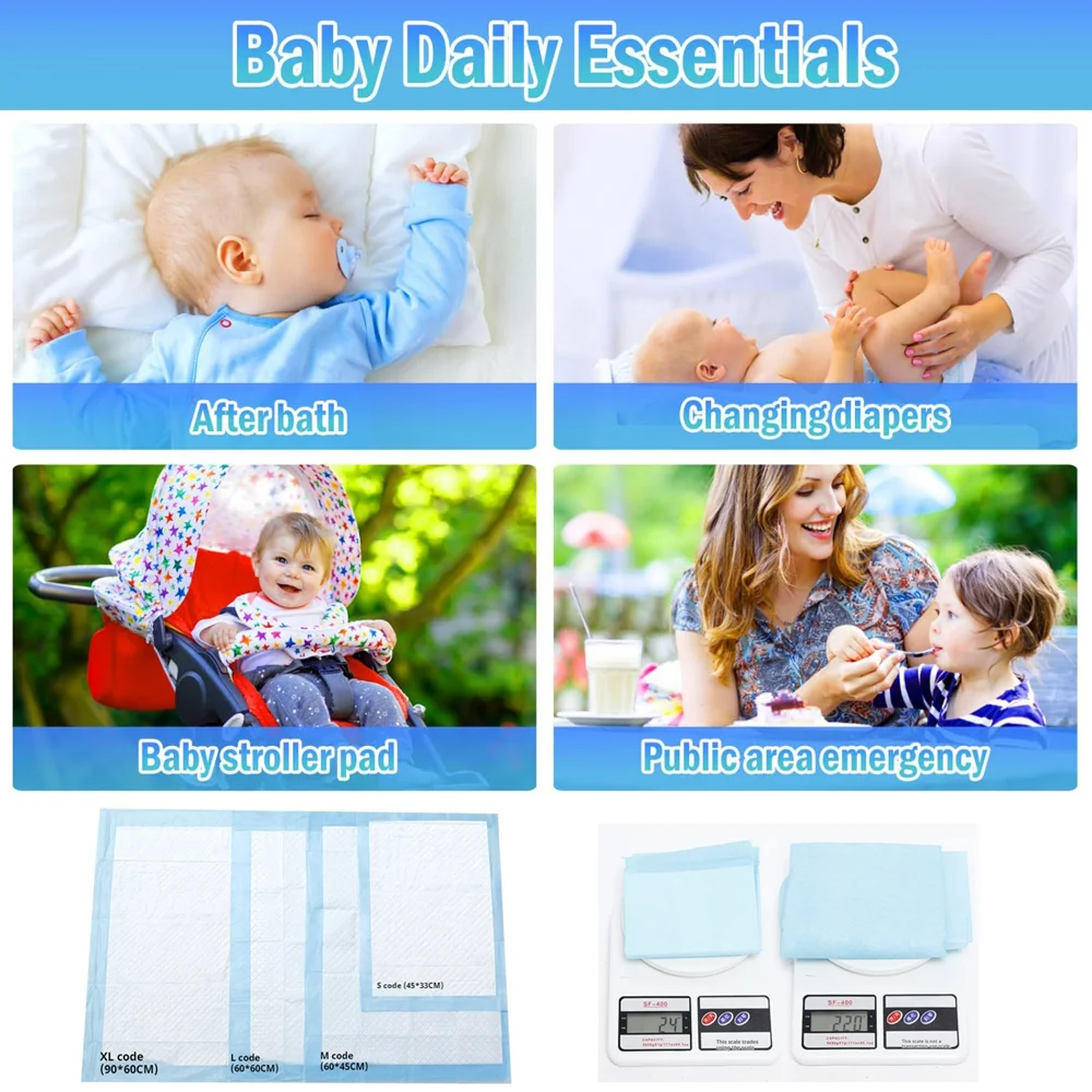 Super Absorbent Disposable Changing Pad Liners Waterproof Bed Mat Nursing Liners for Baby for Maternity  Home Care