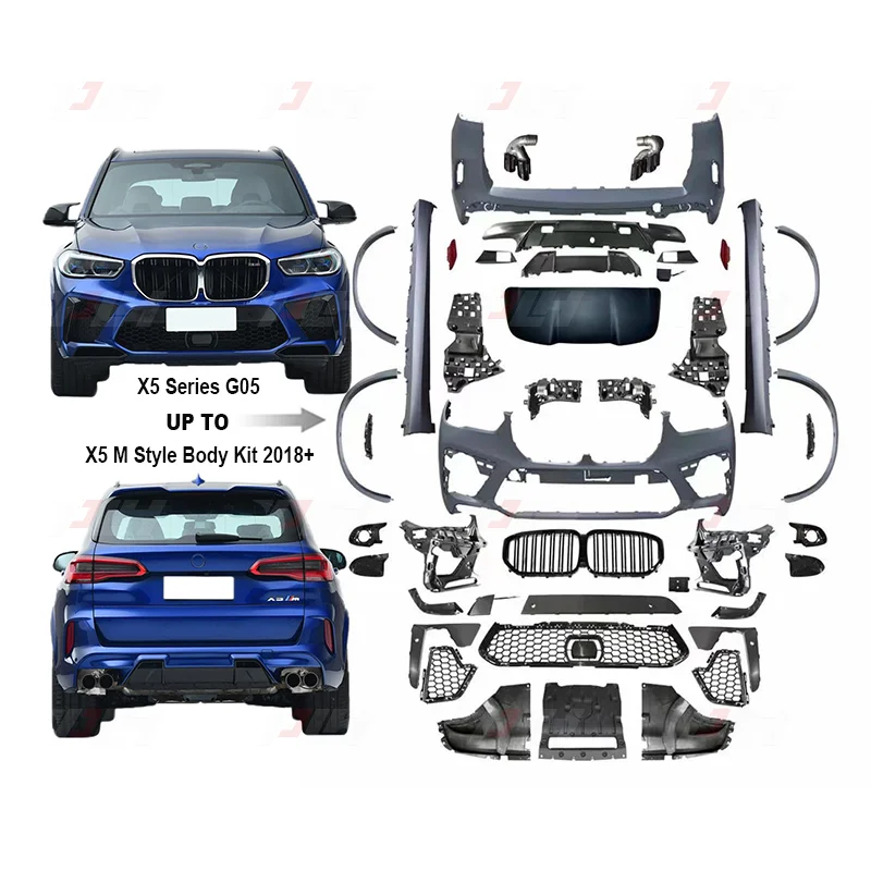 G05 Body Kits For X5 Series 2018 Year + X5 M PP Plastic Car Bumpers Full Set F95 Body Kits For Bmw X5 G05 Body Kit