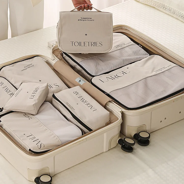 Настраиваемый логотип восьмиместная профессиональная дорожная сумка для хранения большой вместимости одежды обуви косметики многоразового использования