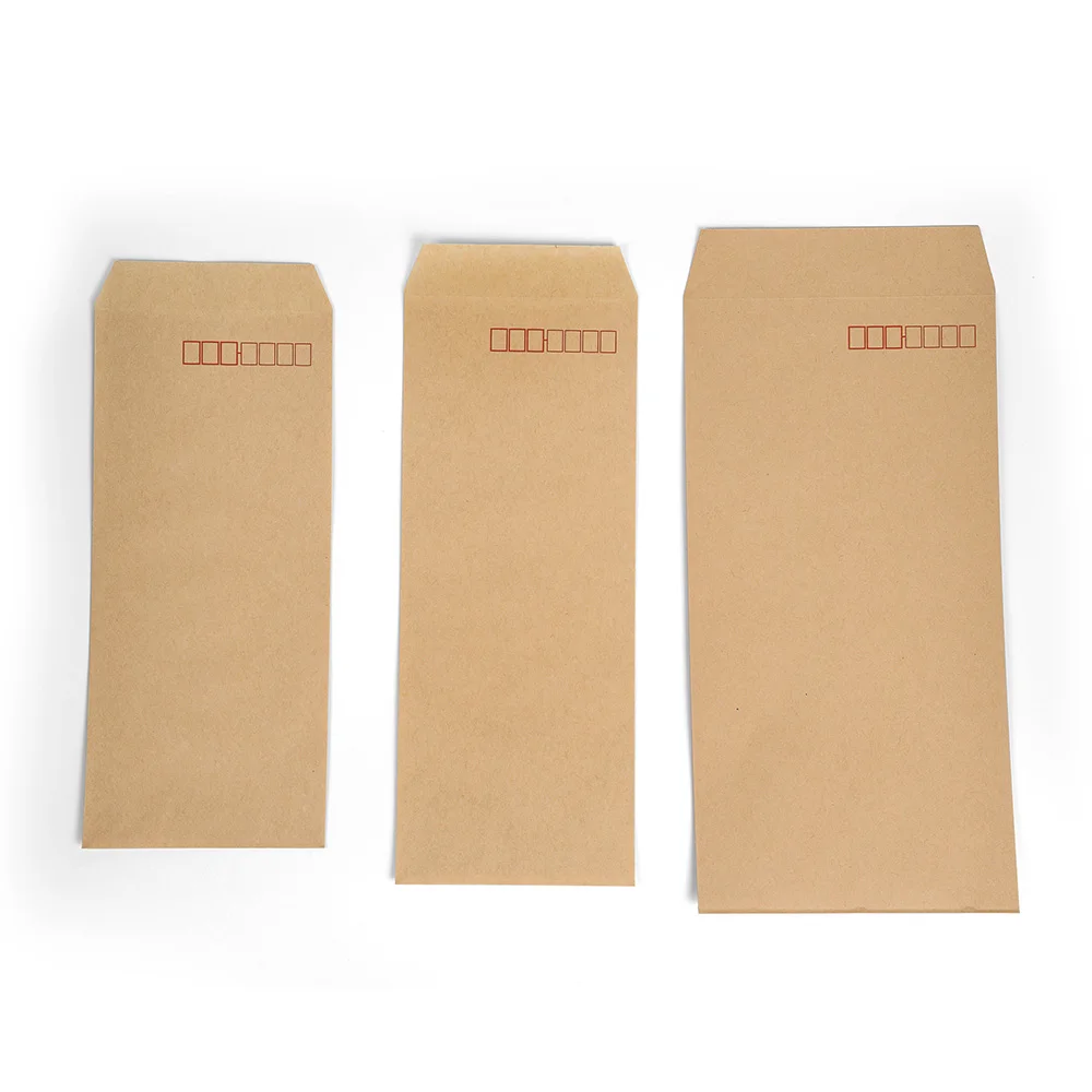 China Manufacturer Custom Design Small Brown Envelopes Kraft Paper OMD Business Envelopes Bags