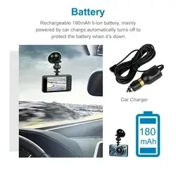 4 Inch Car dvr dual Camera car dash cam front and rear smart carro driving recorder dash cam for car with night vision