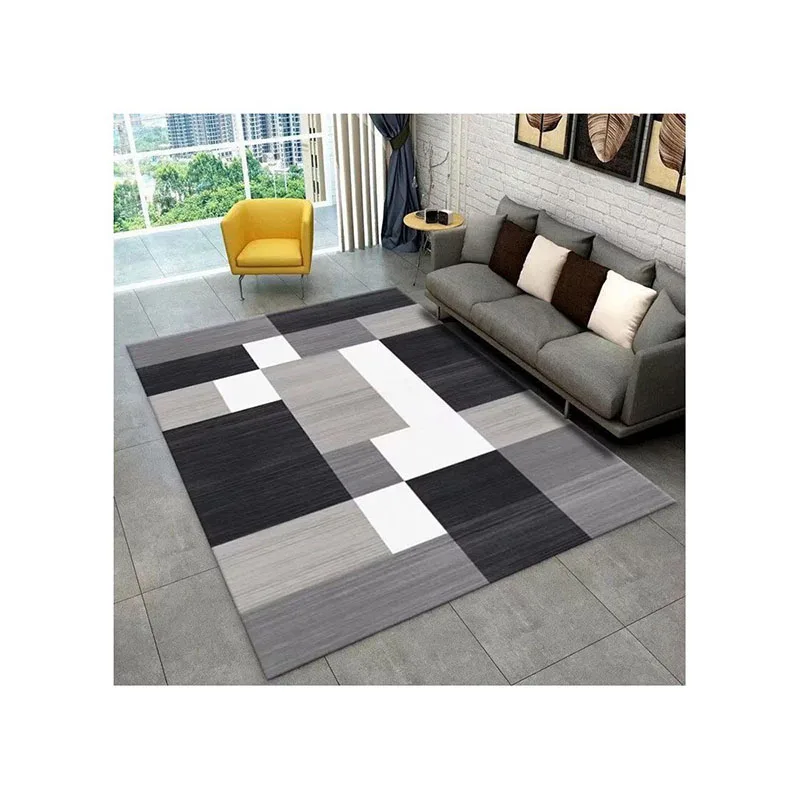 Indoor Flooring Washable 3d Printed Rectangular Carpet