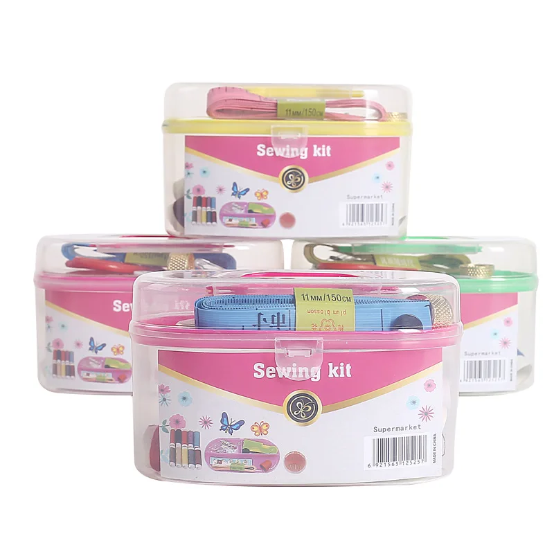 8-piece portable sewing box set hand-sewing needle and thread storage box
