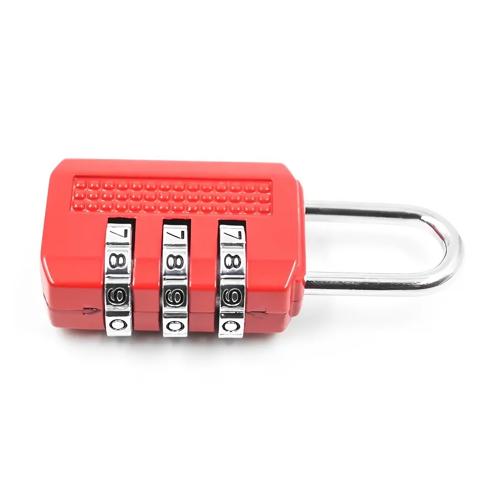 Mechanical Resettable Password Combination Lock Gym Keyless Code Locker Lock for Suitcase Handbag 3 digit Combination Padlock