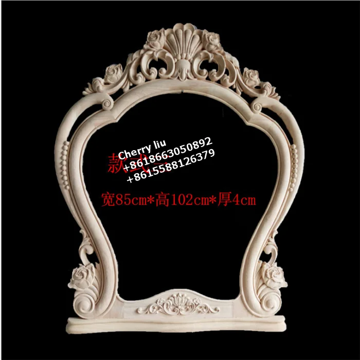 CNC Carved Custom Wood Carving Furniture Mirror Frames