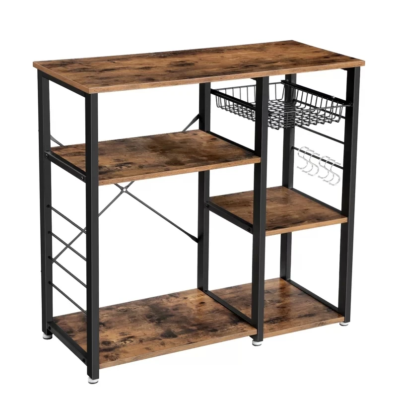  Vintage Metal and Wood Kitchen Furniture Trolley Island