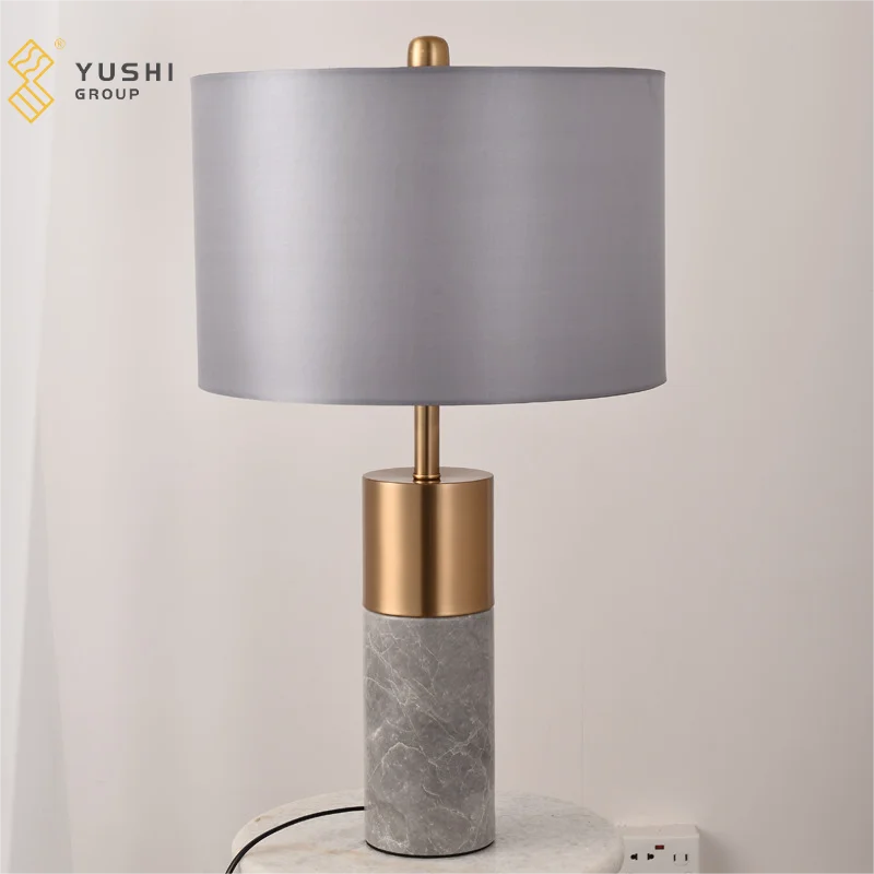 Yushi Group Nordic Marble Desk Lamp Modern Retro Bedroom Post-Modern Decoration Personalized Creative Small Table Lamp Light