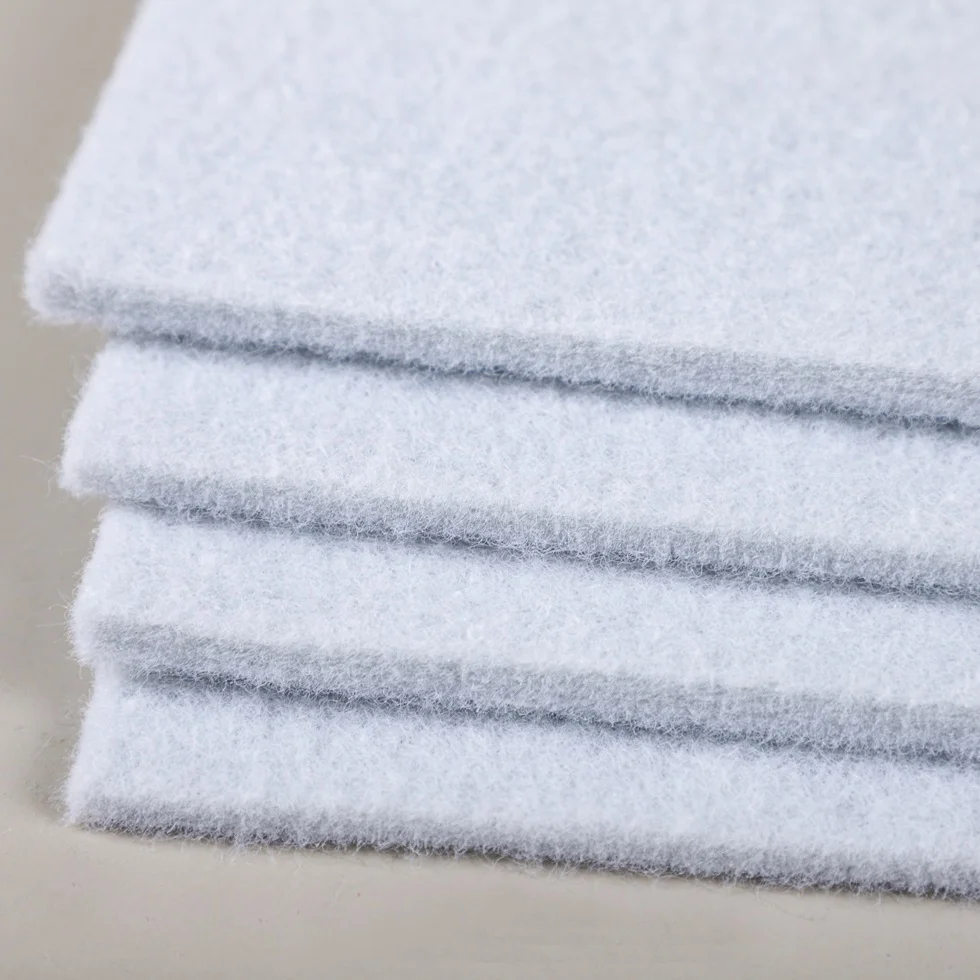 Custom colourful pure wool press felt 8mm 10mm 15mm 20mm 25mm thick firm felt synthetic pet pp nonwoven plat mat felt fabric