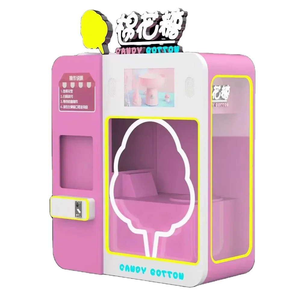 SINOPES BEST PRICE Hot Amusement Park Products Commercial Cotton Candy Vending Machine