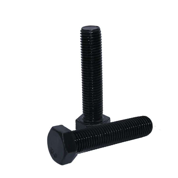 Black Oxide Surface Treatment High Tensile DIN933 Carbon Steel Hexagon Head Bolts