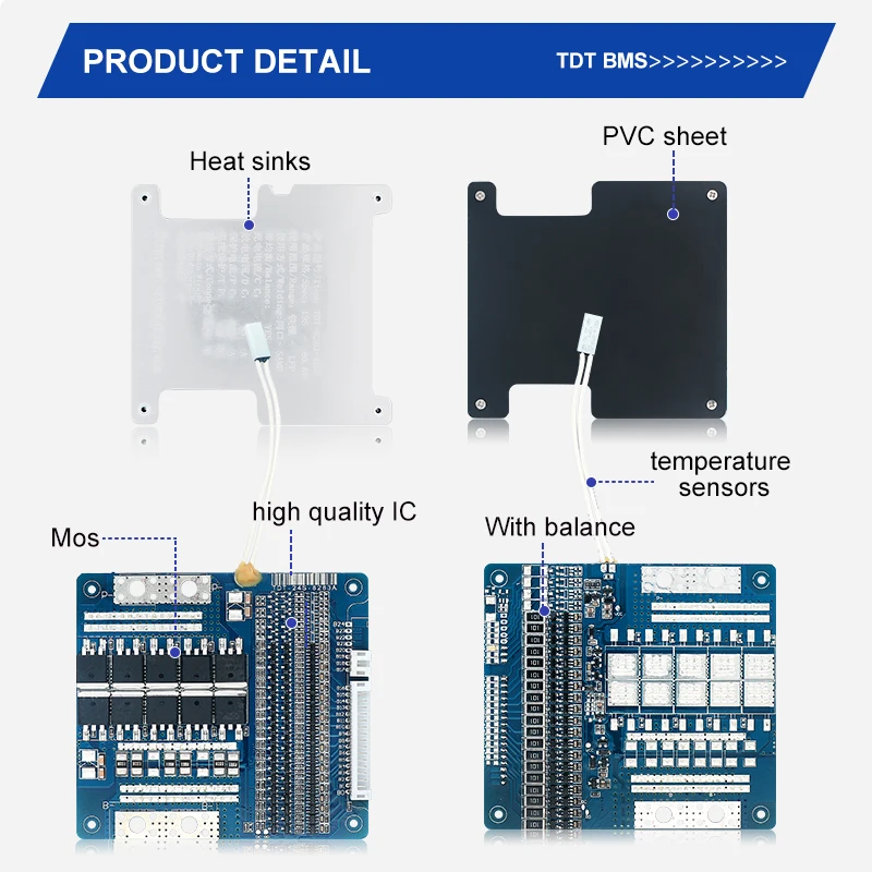 High quality bms 40A 24s 84V bms for lithium batteries with Temperature control and balance 18650 protection board