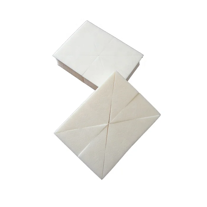 Manufacturer Wholesale SBR 8pcs  Professional Foundation Powder Wedges Triangle Facial Makeup Sponge