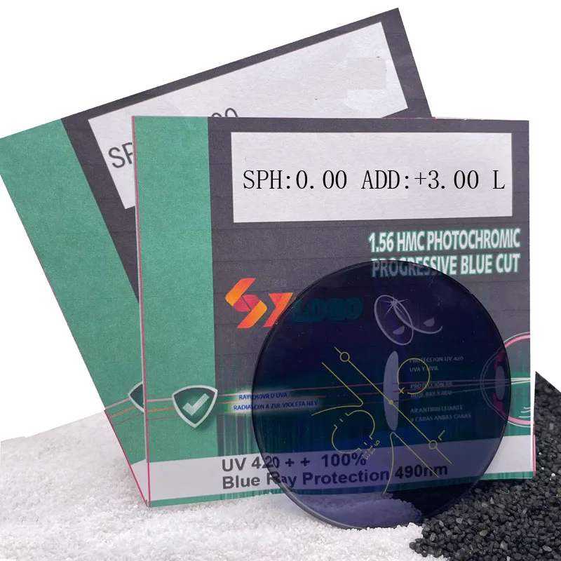 1.56 hmc progressive photochromic manufacturers cr39 spectacle lentes opticos optic optical progressive photogrey lenses lens