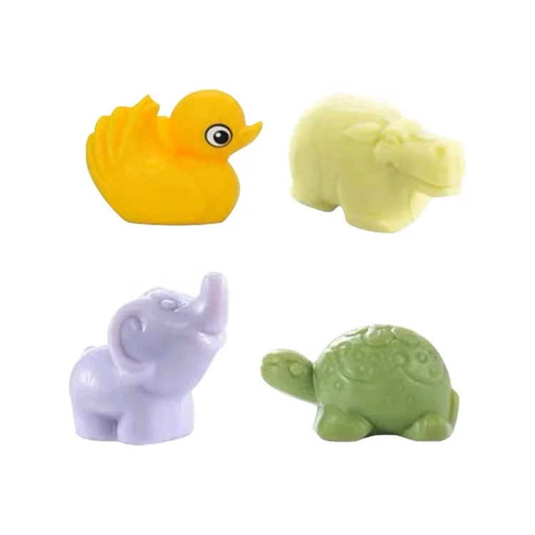 Hot sale customized cute animal shape cartoon soap tortoise hippo duck elephant bar manufacture handmade organic soap