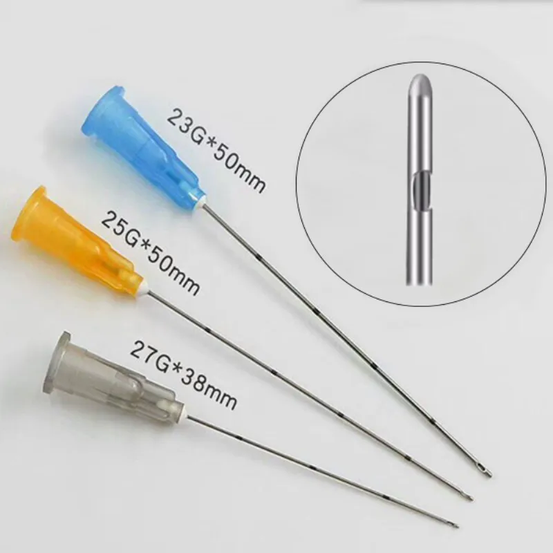 
High Quality Stainless Thin Wall Lure Lock Round Tip Cannula Needle with Filter Blunt Curved Needle 