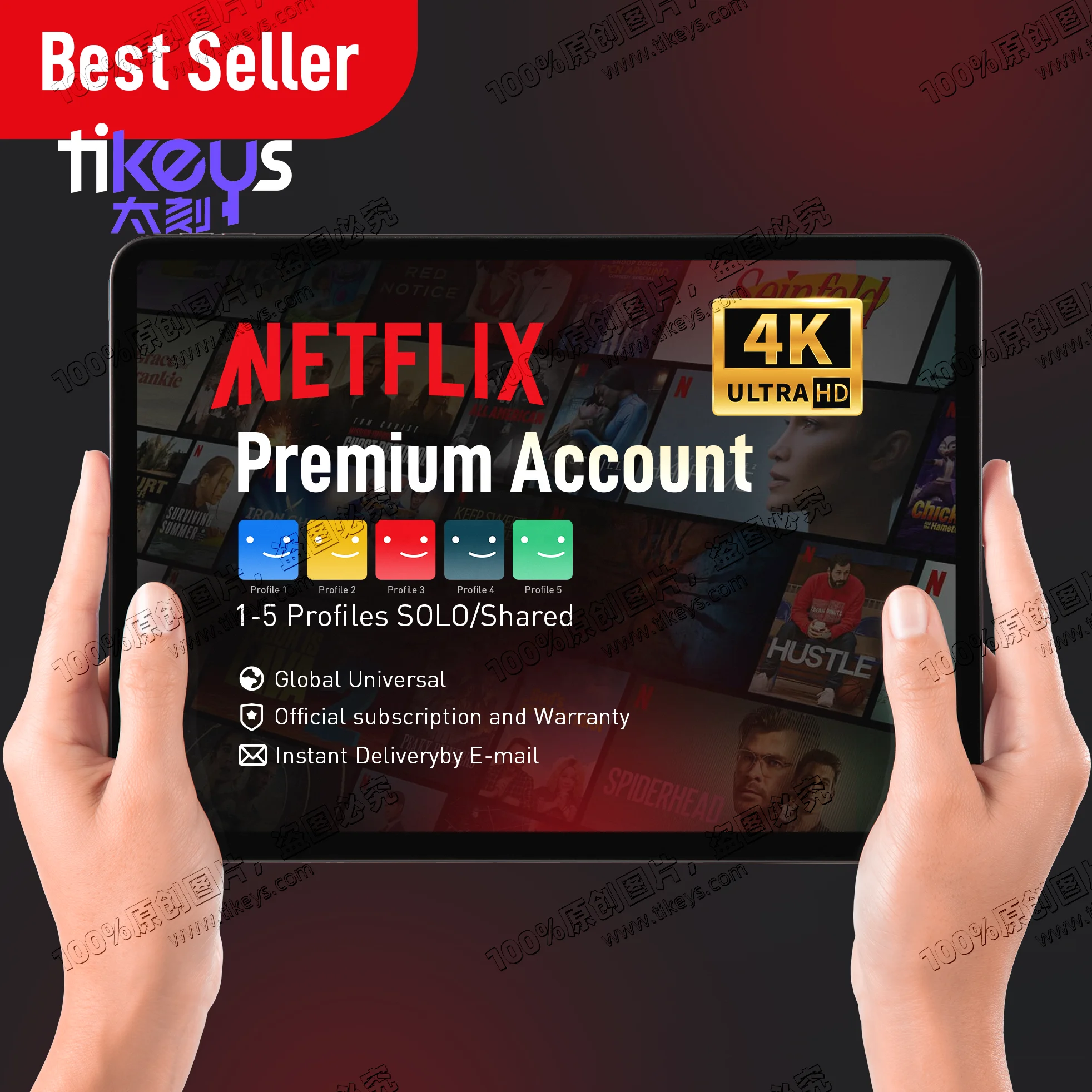 24/7 Online Email Delivery 2023 Global Universal Stable and Safest 4K UHD Official Netflex NF Account Premium Subscription
