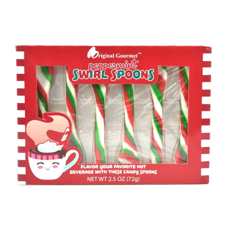 Wholesale colourful Christmas Candy delicious spoon sweets