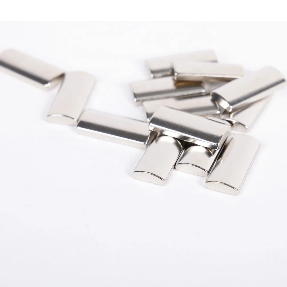 N45 Wind Turbine Tractor Sensor Arc Ferrule Super Strong Permanent Multipole Tile Shape Ndfeb Magnet For Generator