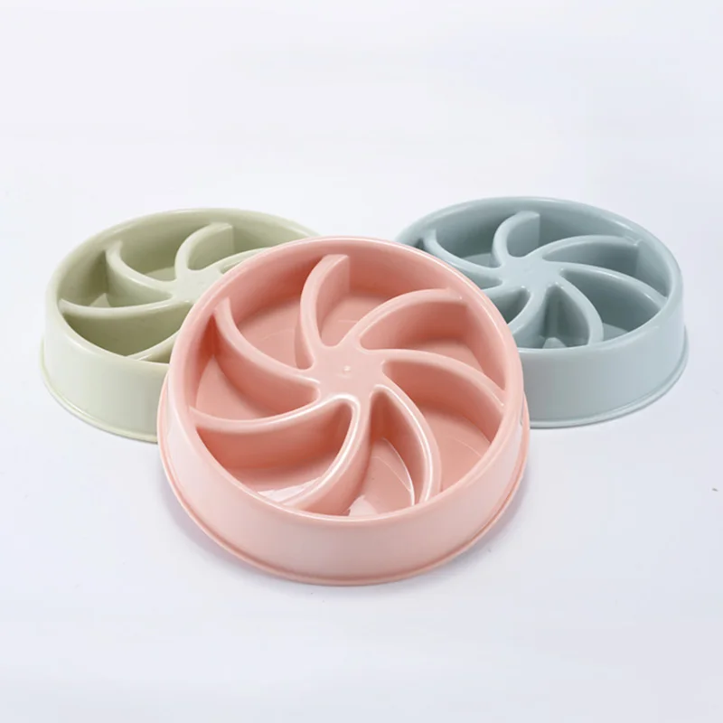 Wholesale Round Plastic Slow Feed Dog Bowl Large for Large Medium Dogs