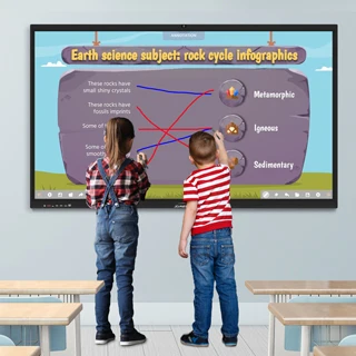 65/75/86/100 дюймов светодиодный дисплей 4K смарт-интерактивные плоские панели динамические классы и привлекательная смарт-доска для конференций