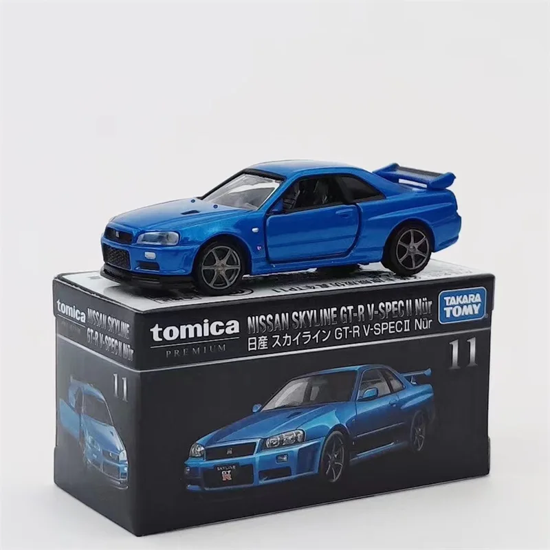 Tomy Domeka Black Box Ultimate Edition унисекс спортивный автомобиль коллекция Nissan Skyline 2000Gtr легкосплавные диски детская игрушка