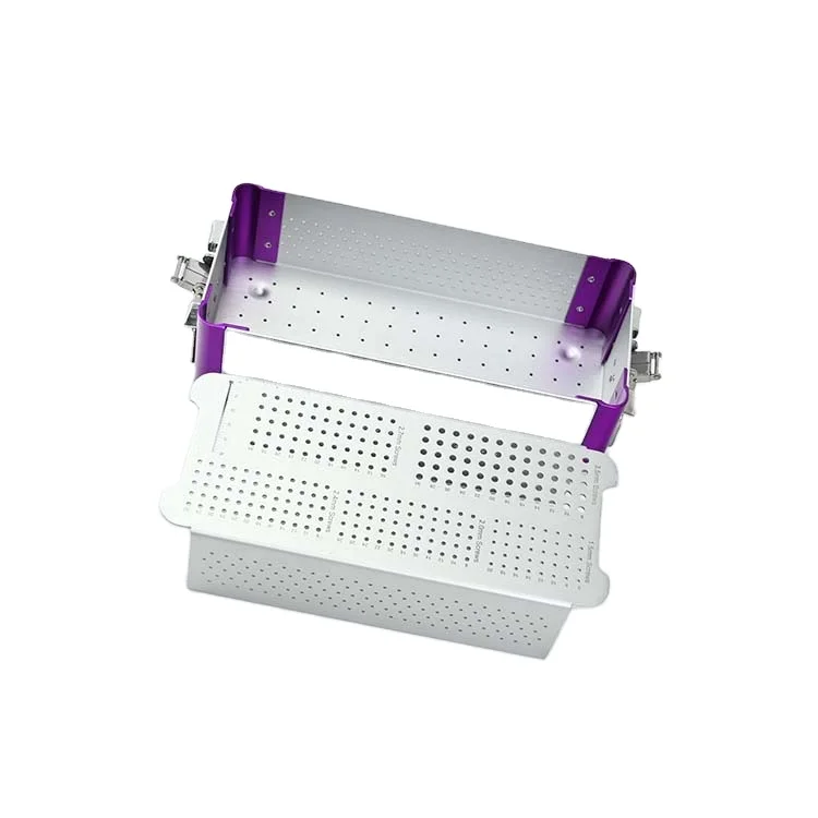 Medical tray boxes other surgical instruments sterilization screw box1.5/2.0/2.4/2.7/3.5mm for small animal