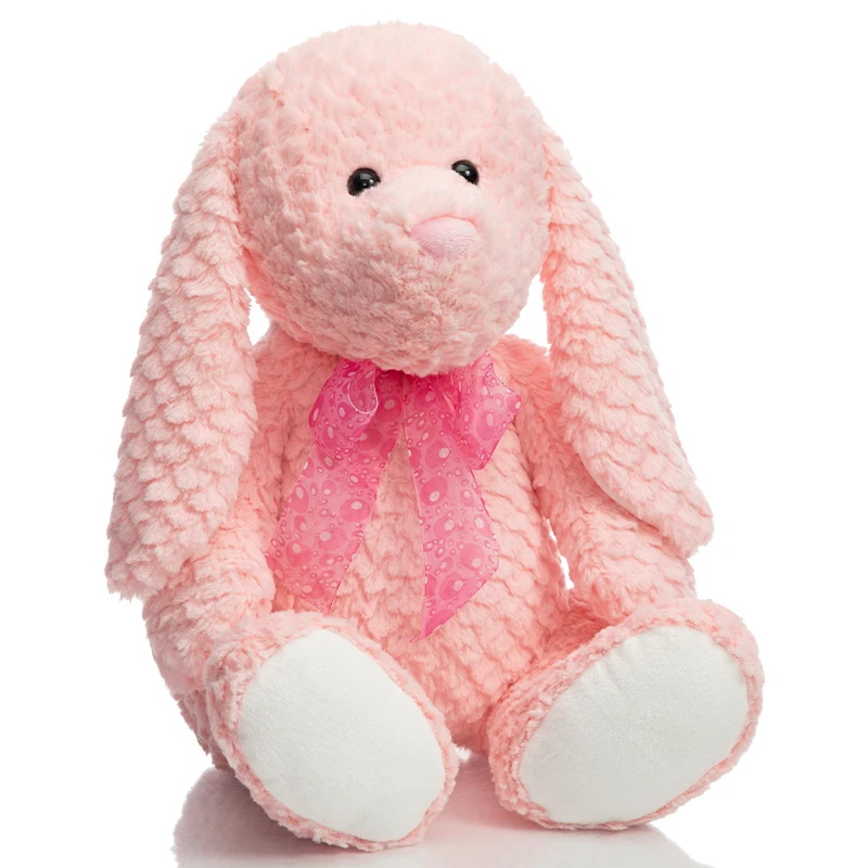 
Whosale Rabbit Toy For Baby Soft Doll Backpack Long Toys Cute Bunny Handmade Stuffed Plush Rabbits 